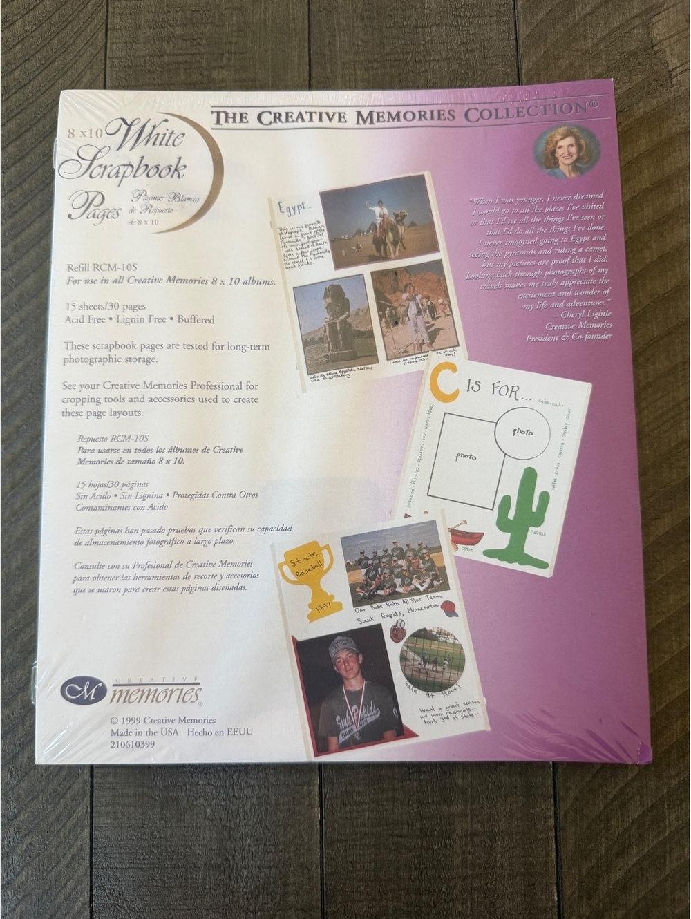 Creative Memories 8x10 White Scrapbooking Pages Refill RCM-10S from 1999